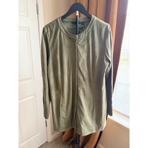 Halston Cardigan Jacket 14 Olive NWOT